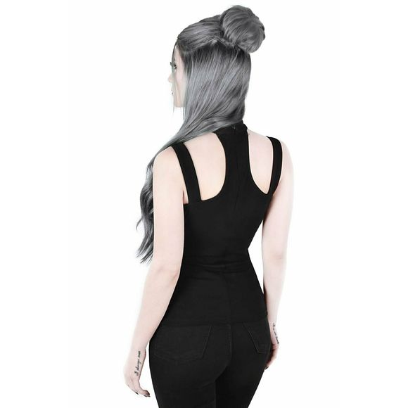 KILLSTAR Elissa Halter Top Tank Top Choker Neck - Picture 3 of 10